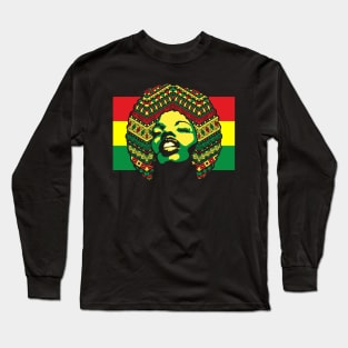 Mama Africa face Long Sleeve T-Shirt